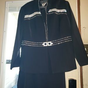 Black rhinestone suit